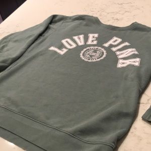 Pink crew neck sweatshirt